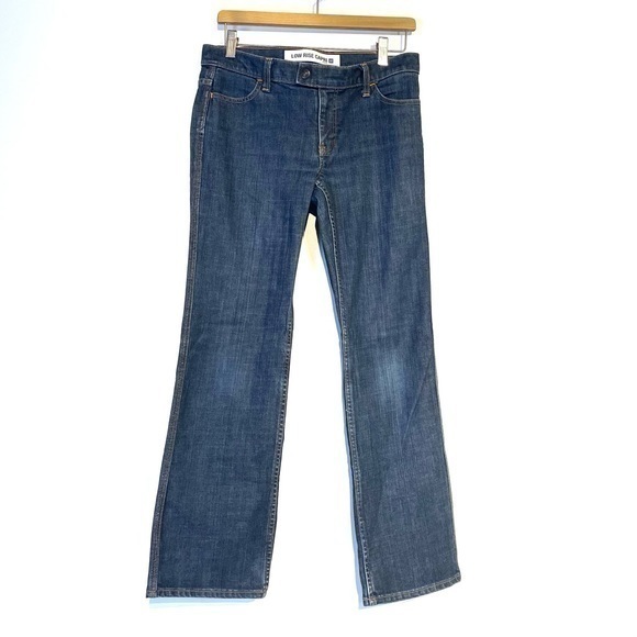 GAP Vintage Jeans Y2K Low Rise Capri Jeans 2003 Size 4 straight leg Tab waist - Picture 1 of 10